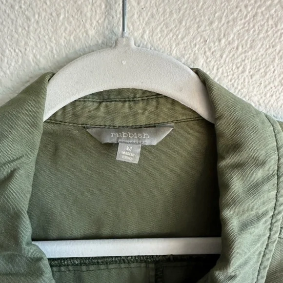 Rubbish Army Jacket Green Women Size M Cargo Military Pockets - Picture 11 of 12
